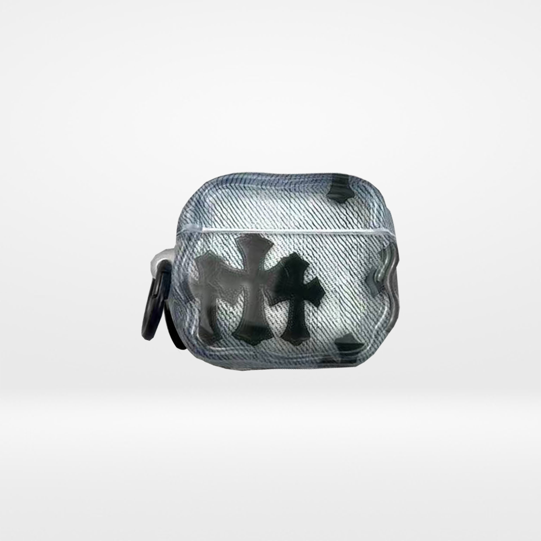 Airpods con funda de Chrome