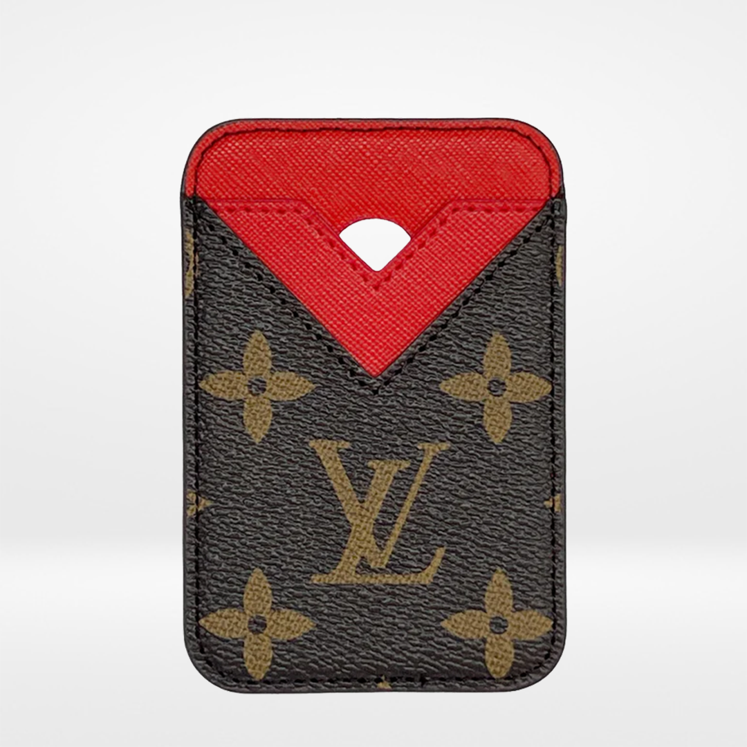 TARJETA MAGSAFE LV MARRÓN/ROJO