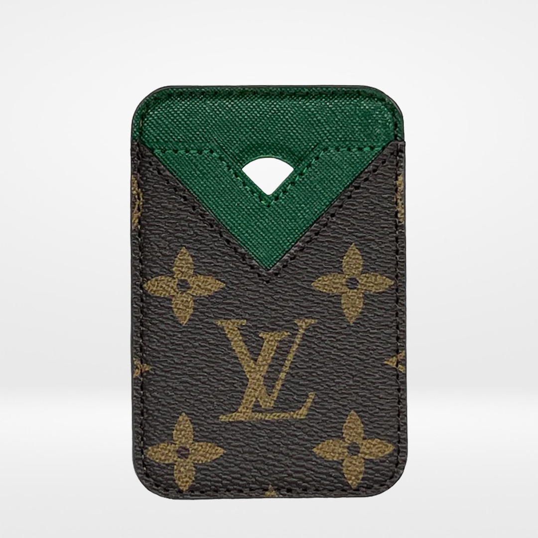 TARJETA MAGSAFE LV MARRÓN/VERDE