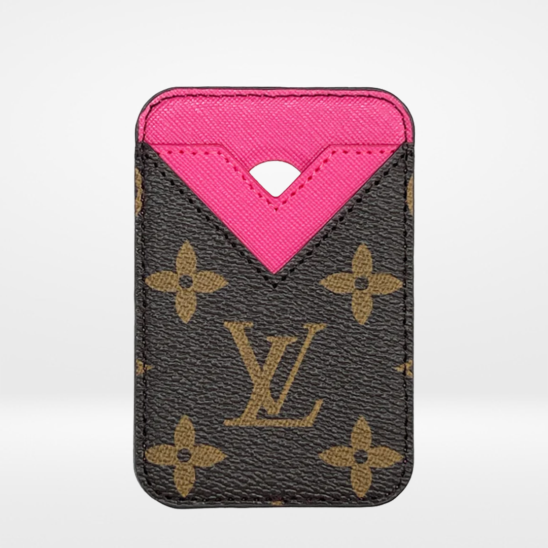 TARJETA MAGSAFE LV MARRÓN/ROSA