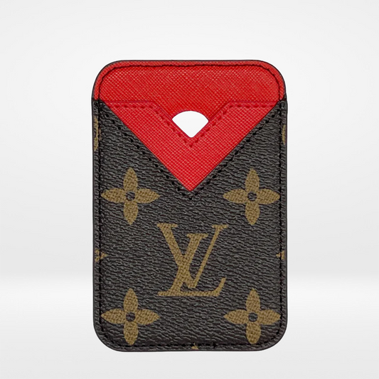 TARJETA MAGSAFE LV MARRÓN/ROJO